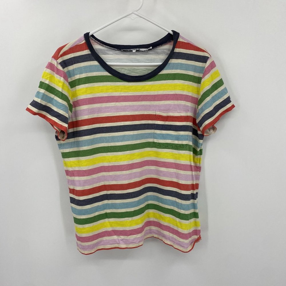 Pam & Gela Multicolor Striped Short Sleeve Tee